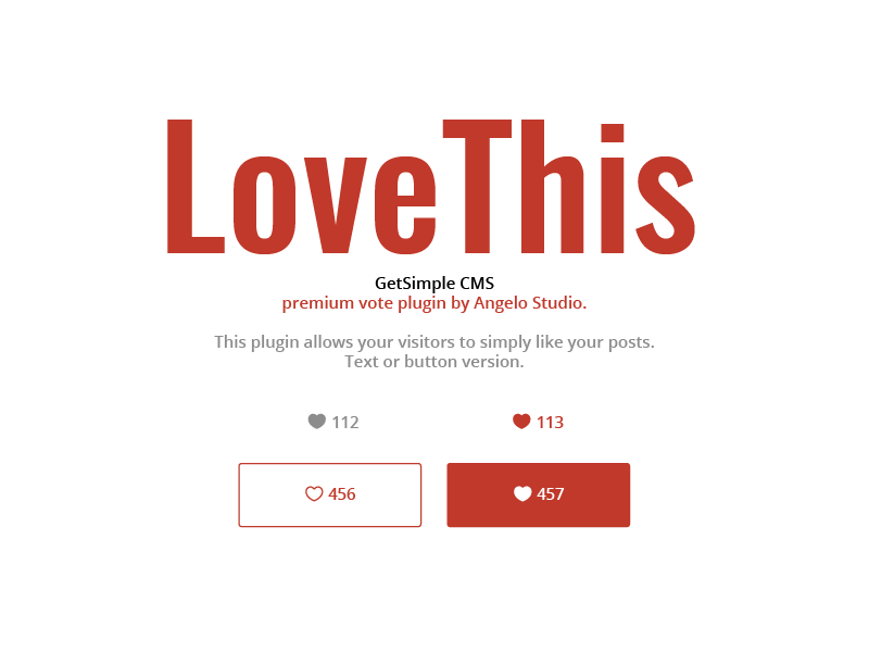 Image - LoveThis - GetSimple vote plugin