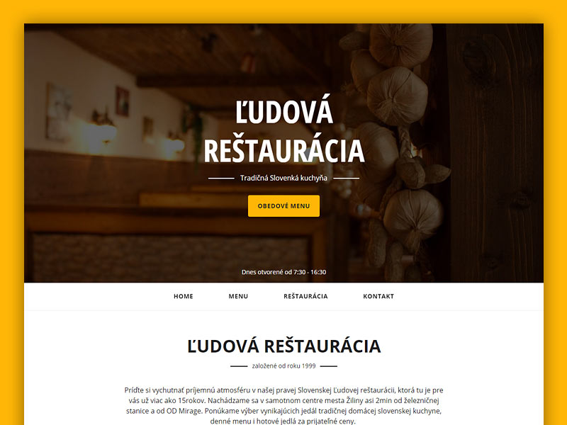 Image - Ľudová reštaurácia webpage