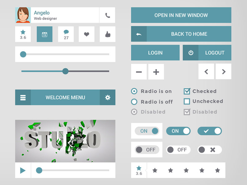 Image - touch50px UI Kit (PSD)